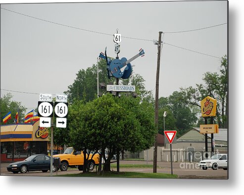 The Blues Metal Print featuring the photograph The Crossroads by Jim Goodman