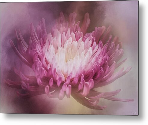 The Gift Metal Print featuring the painting The Gift - Flower Art by Jordan Blackstone