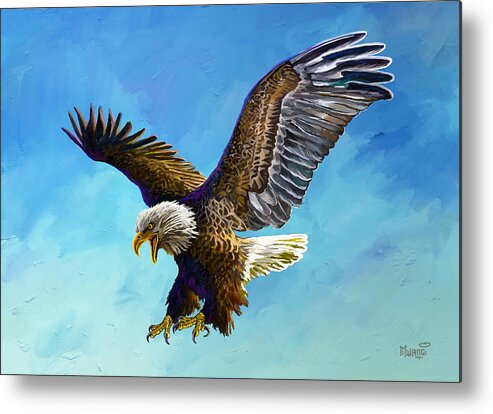 Eagle Metal Print featuring the painting The Grand Master by Anthony Mwangi