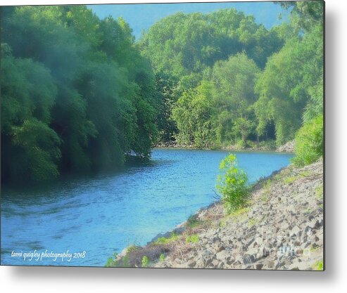 River Metal Print featuring the photograph The Long, Hot Summer Slowly Moves Along by Tami Quigley