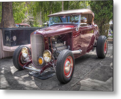 Carson City Nevada Metal Print featuring the photograph Maroon T Bucket by Thom Zehrfeld