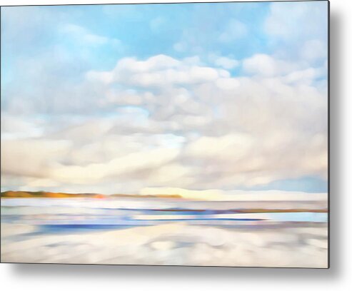 Sea Metal Print featuring the photograph The Seaside by Theresa Tahara