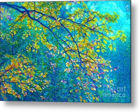 Blue Metal Print featuring the photograph The Star of the Forest - 773 by Variance Collections