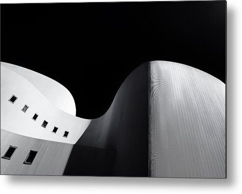 Schauspielhaus Metal Print featuring the photograph Theatre Of Light And Shadow by Gerard Jonkman