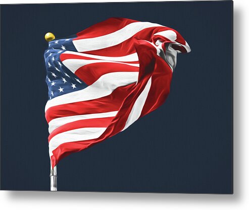 American Flag Metal Print featuring the photograph Through Thick and Thin by Steven Michael