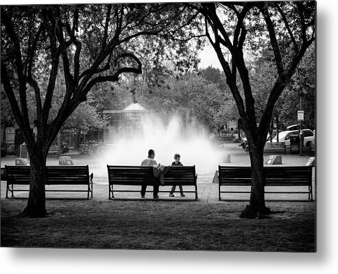 People Metal Print featuring the photograph Time Spent Together by Steven Clark
