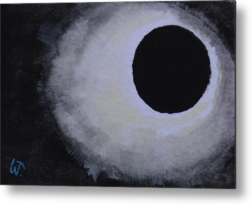 Total Solar Eclipse Metal Print featuring the painting Total Solar Eclipse by Warren Thompson