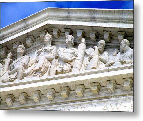 Washington Metal Print featuring the photograph US Supreme Court 4 by Randall Weidner