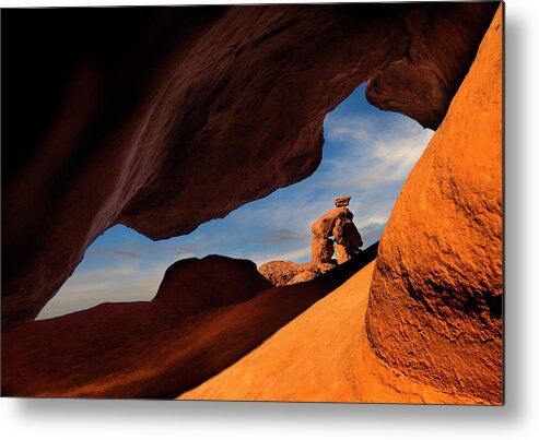 Valley Of Fire Metal Print featuring the photograph Valley of Fire Look Through by Gary Warnimont