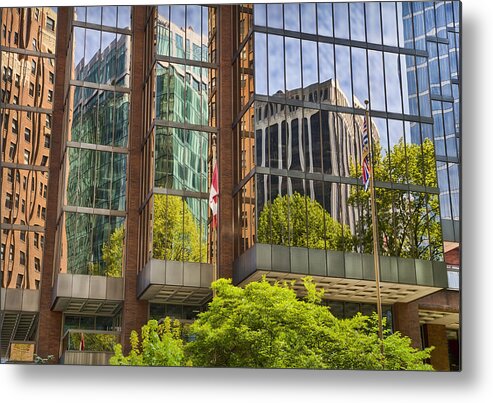 Vancouver Metal Print featuring the photograph Vancouver Reflections by Theresa Tahara