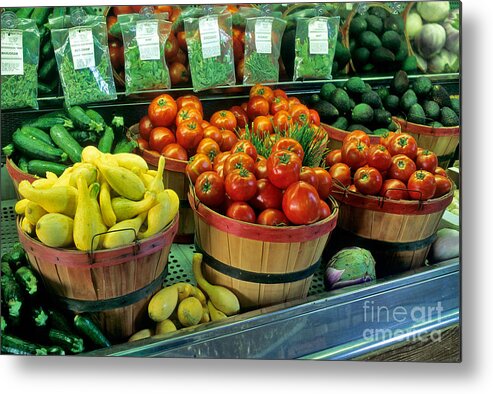 Vegetable Metal Print featuring the photograph Vegetables by Inga Spence