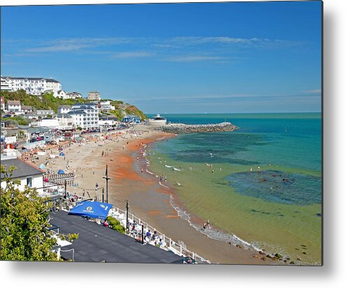Europe Metal Print featuring the photograph Ventnor Beach and Seafront by Rod Johnson