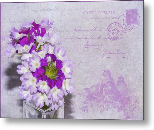 Flowers Metal Print featuring the photograph Verbena by Cathy Kovarik