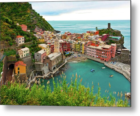 Vernazza Metal Print featuring the photograph Vernazza - Cinque Terre, Italy by Denise Strahm