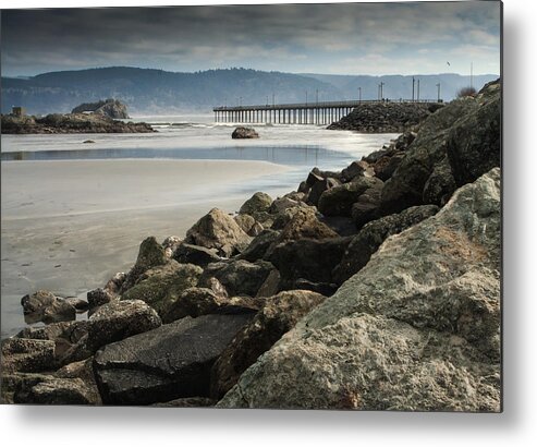 B Street Pier Metal Print featuring the photograph View from the Beach by Betty Depee