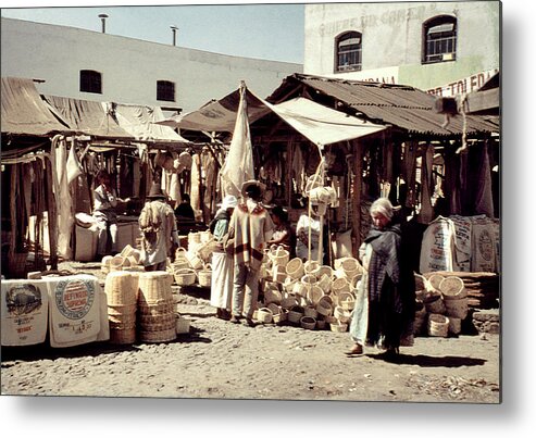 1952 Metal Print featuring the photograph Vintage Toluca Mexico Market by Marilyn Hunt