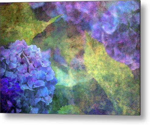 Violet Metal Print featuring the photograph Violet Hydrangea 3637 IDP_2 by Steven Ward
