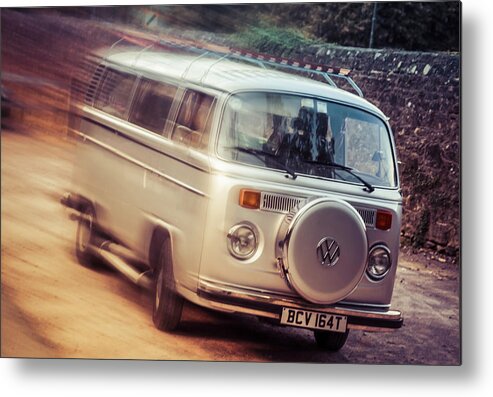 Vw Metal Print featuring the photograph VW Camper on a Kodak moment by Michael Hope