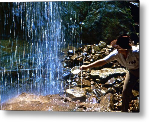 Waterfall Metal Print featuring the photograph Waterfall Panner by Lori Miller