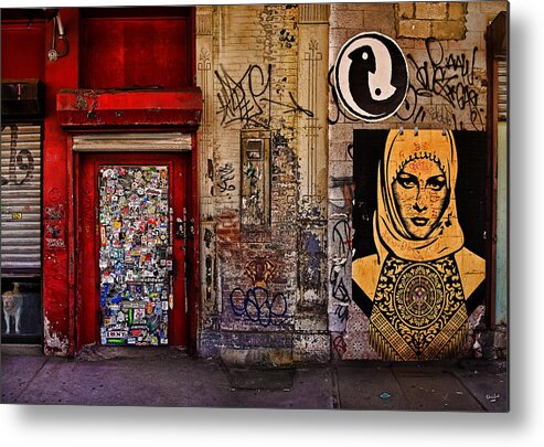 Graffitti Metal Print featuring the photograph West Village Wall NYC by Chris Lord