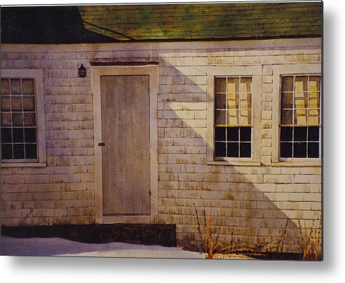 Maine Metal Print featuring the painting Wheathered Side by Tyler Ryder