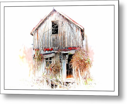 Abandoned Metal Print featuring the photograph Whiteout in Opequon by Suzanne Stout