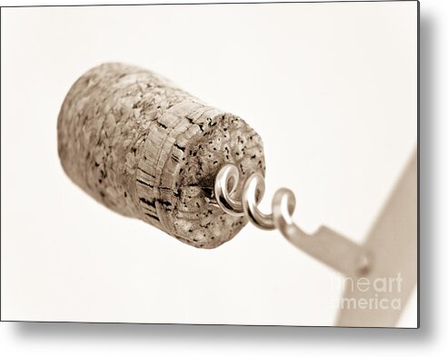 Alcohol Metal Print featuring the photograph Wine cork by Yurix Sardinelly