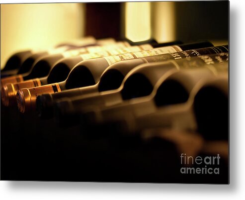 Wine Metal Print featuring the photograph Wines by Delphimages Photo Creations