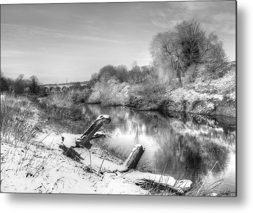 Winter Metal Print featuring the photograph Winter by Gouzel -