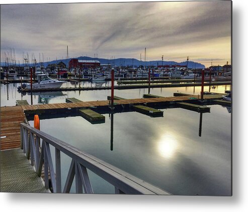 Harbor Metal Print featuring the photograph Winter Harbor by Chriss Pagani