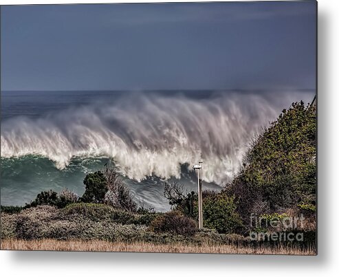 Waves Metal Print featuring the photograph Winter Waves by Shirley Mangini