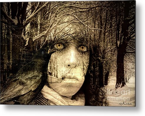 Winter Metal Print featuring the photograph Winter Witch by Kira Bodensted