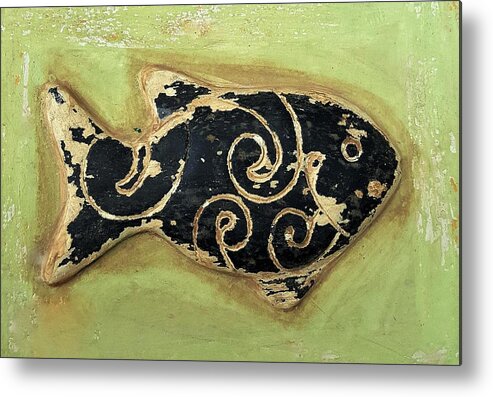 Fish Metal Print featuring the photograph Wood Fish 2 by Rob Hans