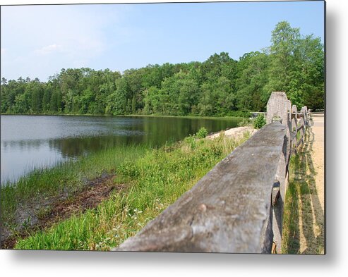Photo Metal Print featuring the photograph Wooden fence by Johnny Roncinske