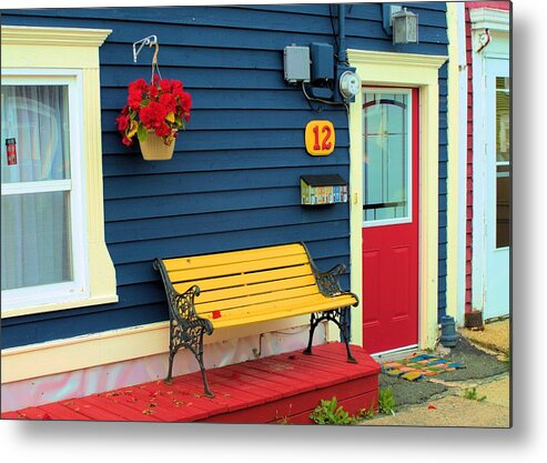 Yellow Seat Metal Print featuring the photograph Yellow seat by Douglas Pike