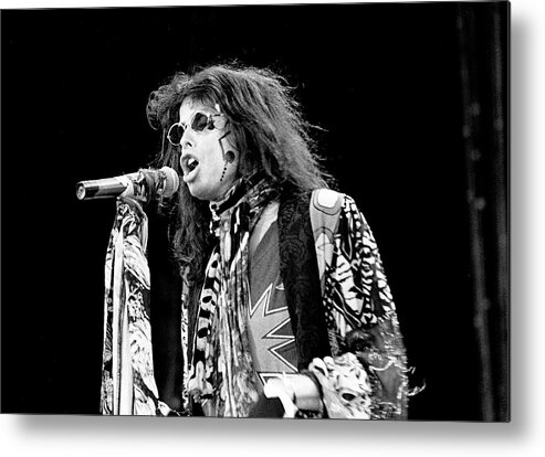 Music Metal Print featuring the photograph Aerosmith Donington 1994 #1 by Martyn Goodacre