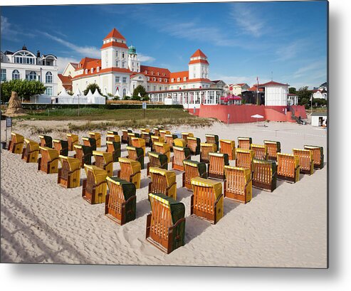 Spa Metal Print featuring the photograph Binz At Sunrise #1 by Jorg Greuel