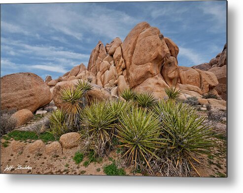 Arid Climate Metal Print featuring the photograph Gneiss Rock Formations #1 by Jeff Goulden