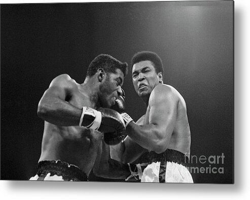 People Metal Print featuring the photograph Muhammad Ali And Floyd Patterson #1 by Bettmann