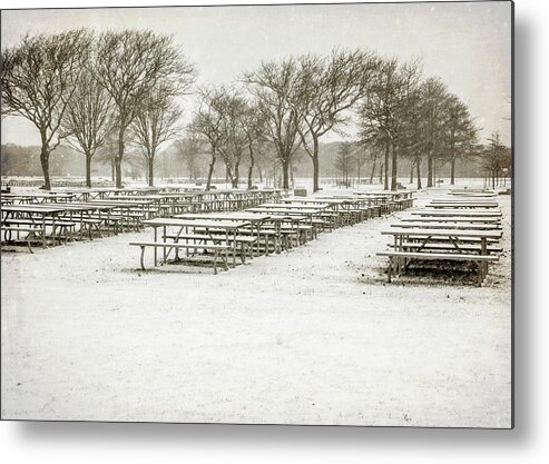 Snow Metal Print featuring the photograph Waiting For Spring by Cathy Kovarik