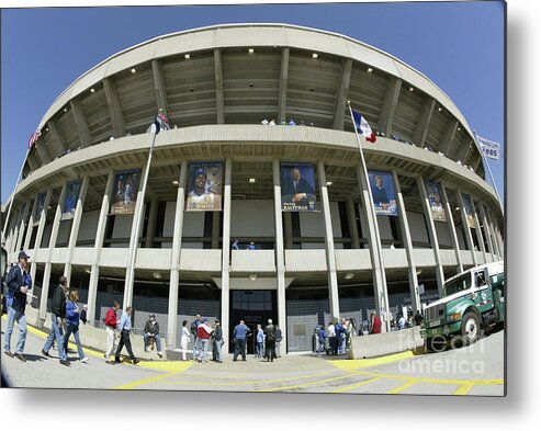 American League Baseball Metal Print featuring the photograph Detroit Tigers V Kansas City Royals #2 by Tim Umphrey