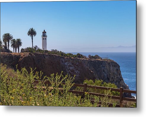 Architecture Metal Print featuring the photograph Point Vicente Lighthouse #3 by Ed Clark