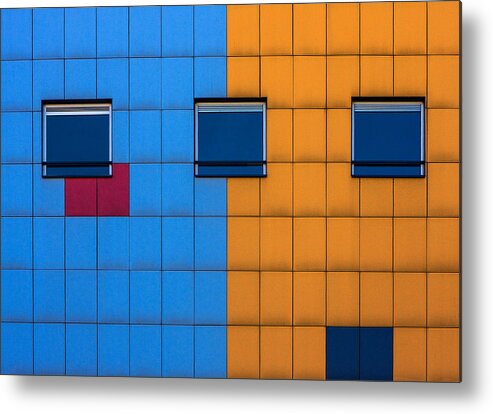 Graphic Metal Print featuring the photograph Windows #2 by Rolf Endermann