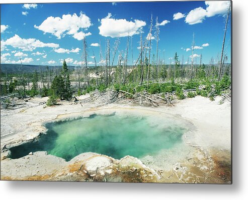 Geology Metal Print featuring the photograph Usa, Wyoming, Yellowstone National #3 by Stefano Salvetti