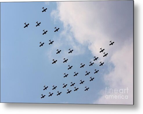 Wisconsin Metal Print featuring the photograph E.a.a. 2007 Airventure Fly-in #4 by Jonathan Daniel