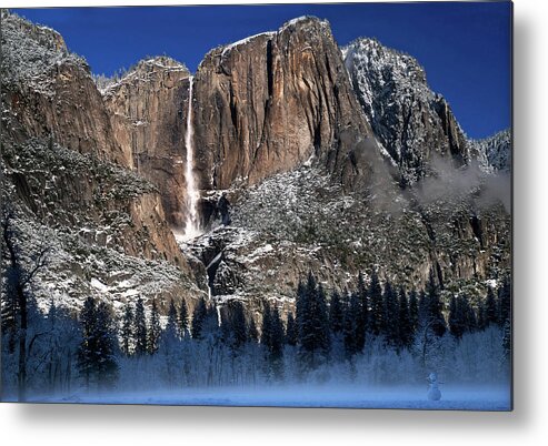 Snow Metal Print featuring the photograph Yosemite National Park #4 by Mitch Diamond