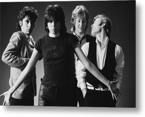 Music Metal Print featuring the photograph The Pretenders #5 by Fin Costello