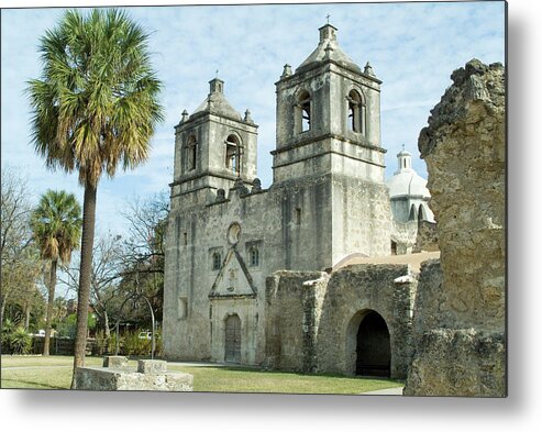 Mission Concepcion Metal Print featuring the photograph 685-352 by Robert Harding Picture Library