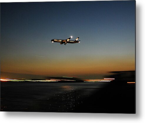 Outdoors Metal Print featuring the photograph Airplane by Takeshi.k