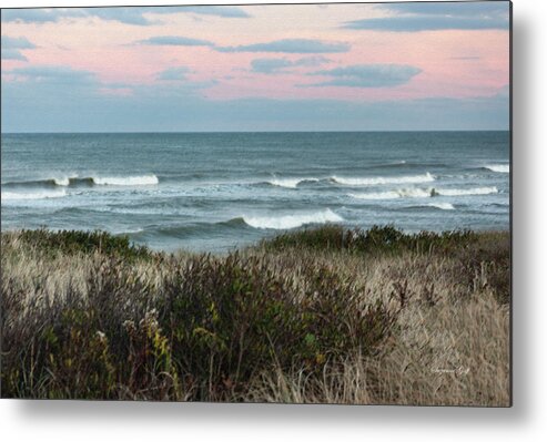 Photograph Metal Print featuring the photograph Along Cape Cod II - Pastel by Suzanne Gaff